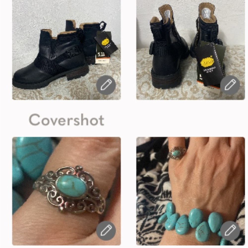 Vibram leather bootie zip sz6+BOLD Sterling+stone 7.5”🌐bracelet+925💍sz7